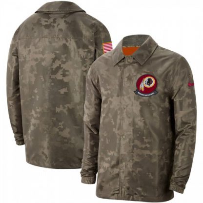 Men's Washington Washington Commanders Nike Camo 2019 Salute to Service Sideline Full-Zip Lightweight Jacket