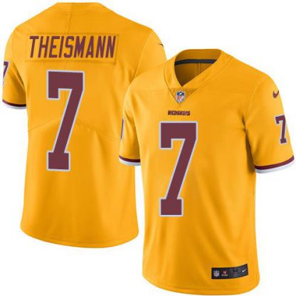 Nike Washington Commanders #7 Joe Theismann Gold Men's Stitched NFL Limited Rush Jersey