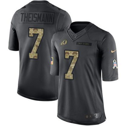 Nike Washington Commanders #7 Joe Theismann Black Men's Stitched NFL Limited 2016 Salute to Service Jersey
