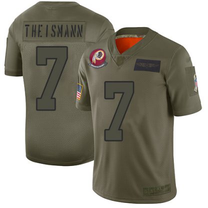 Nike Washington Commanders #7 Joe Theismann Camo Men's Stitched NFL Limited 2019 Salute To Service Jersey