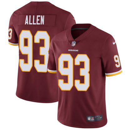 Nike Washington Commanders #93 Jonathan Allen Burgundy Red Team Color Men's Stitched NFL Vapor Untouchable Limited Jersey