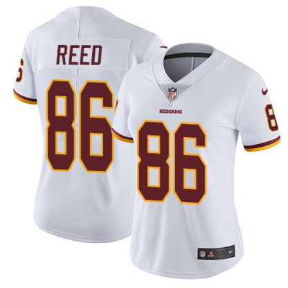 Nike Washington Commanders #86 Jordan Reed White Women's Stitched NFL Vapor Untouchable Limited Jersey