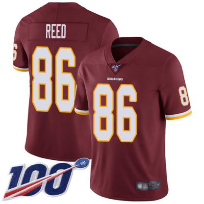 Nike Washington Commanders #86 Jordan Reed Burgundy Red Team Color Men's Stitched NFL 100th Season Vapor Limited Jersey