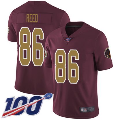 Nike Washington Commanders #86 Jordan Reed Burgundy Red Alternate Men's Stitched NFL 100th Season Vapor Limited Jersey