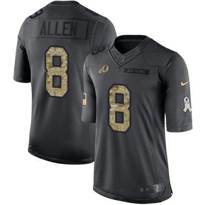 Nike Washington Commanders #8 Kyle Allen Black Youth Stitched NFL Limited 2016 Salute to Service Jersey