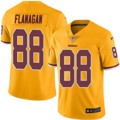 Nike Washington Commanders #88 Matt Flanaga Gold Men's Stitched NFL Limited Rush Jersey