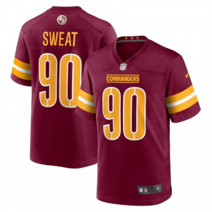 Washington Washington Commanders #90 Montez Sweat Burgundy Men's Nike Game Jersey