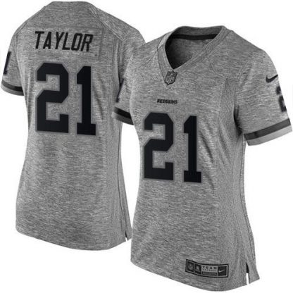 Nike Washington Commanders #21 Sean Taylor Gray Women's Stitched NFL Limited Gridiron Gray Jersey