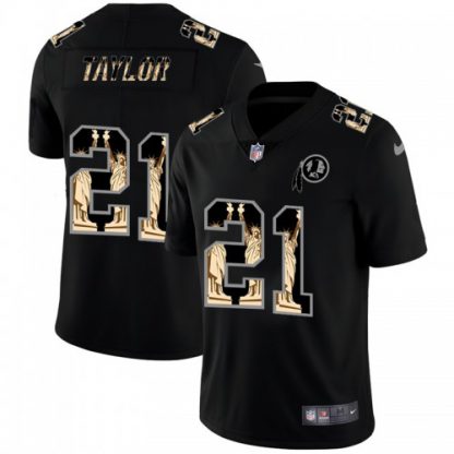 Washington Washington Commanders #21 Sean Taylor Carbon Black Vapor Statue Of Liberty Limited NFL Jersey