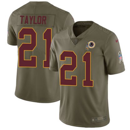 Nike Washington Commanders #21 Sean Taylor Olive Men's Stitched NFL Limited 2017 Salute to Service Jersey
