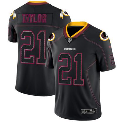 Nike Washington Commanders #21 Sean Taylor Lights Out Black Men's Stitched NFL Limited Rush Jersey