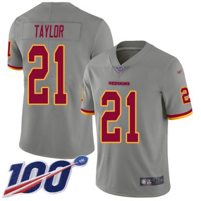Nike Washington Commanders #21 Sean Taylor Gray Men's Stitched NFL Limited Inverted Legend 100th Season Jersey