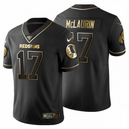 Washington Washington Commanders #17 Terry McLaurin Men's Nike Black Golden Limited NFL 100 Jersey