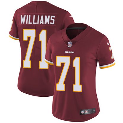 Nike Washington Commanders #71 Trent Williams Burgundy Red Team Color Women's Stitched NFL Vapor Untouchable Limited Jersey
