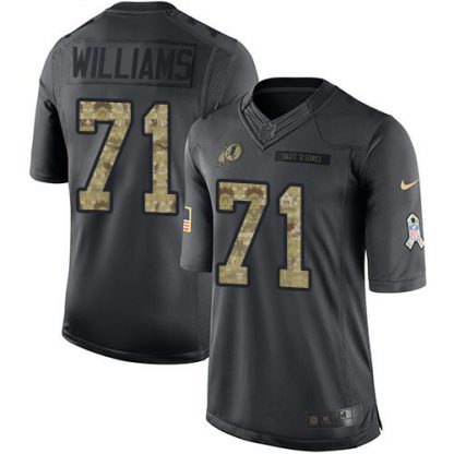Nike Washington Commanders #71 Trent Williams Black Men's Stitched NFL Limited 2016 Salute to Service Jersey
