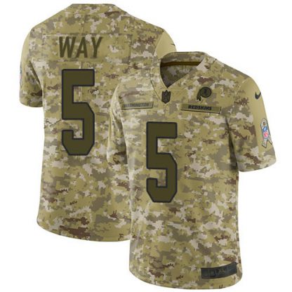 Nike Washington Commanders #5 Tress Way Camo Men's Stitched NFL Limited 2018 Salute To Service Jersey