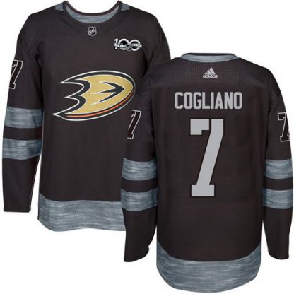 Adidas Anaheim Ducks #7 Andrew Cogliano Black 1917-2017 100th Anniversary Stitched NHL Jersey