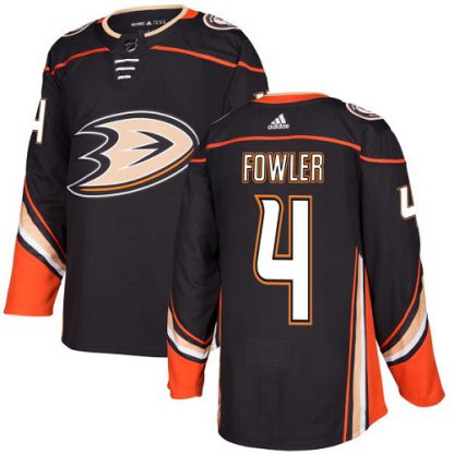 Adidas Anaheim Ducks #4 Cam Fowler Black Home Authentic Stitched NHL Jersey