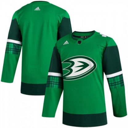 Anaheim Anaheim Ducks Blank Men's Adidas 2020 St. Patrick's Day Stitched NHL Jersey Green