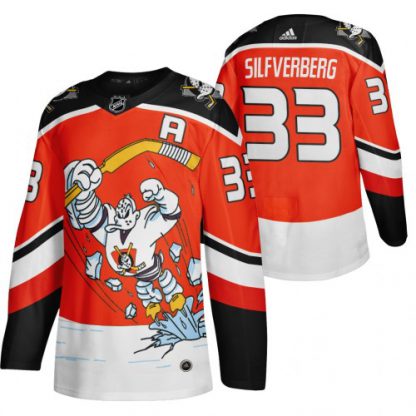 Anaheim Anaheim Ducks #33 Jakob Silfverberg Red Men's Adidas 2020-21 Reverse Retro Alternate NHL Jersey