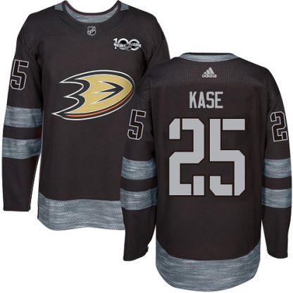 Adidas Anaheim Ducks #25 Ondrej Kase Black 1917-2017 100th Anniversary Stitched NHL Jersey