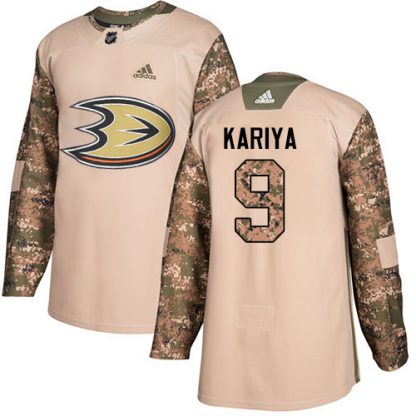 Adidas Anaheim Ducks #9 Paul Kariya Camo Authentic 2017 Veterans Day Stitched NHL Jersey