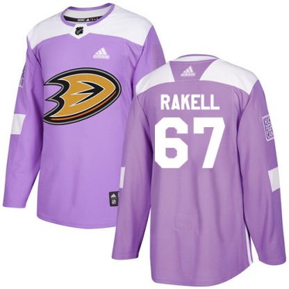 Adidas Anaheim Ducks #67 Rickard Rakell Purple Authentic Fights Cancer Stitched NHL Jersey