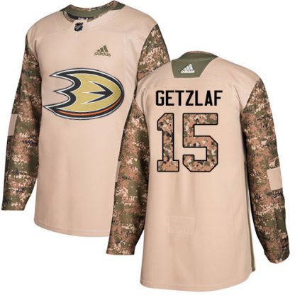 Adidas Anaheim Ducks #15 Ryan Getzlaf Camo Authentic 2017 Veterans Day Stitched NHL Jersey
