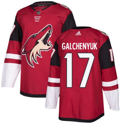 Adidas Arizona Coyotes #17 Alex Galchenyuk Maroon Home Authentic Stitched NHL Jersey