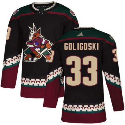 Adidas Arizona Coyotes #33 Alex Goligoski Black Alternate Authentic Stitched NHL Jersey