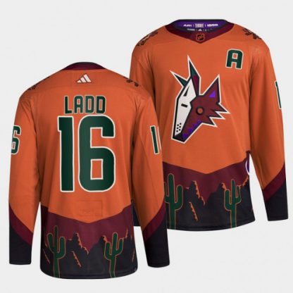 Arizona Arizona Coyotes #16 Andrew Ladd Men's adidas Reverse Retro 2.0 Authentic Player Jersey - Orange