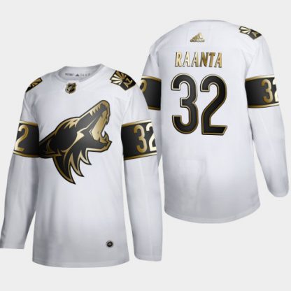 Arizona Arizona Coyotes #32 Antti Raanta Men's Adidas White Golden Edition Limited Stitched NHL Jersey