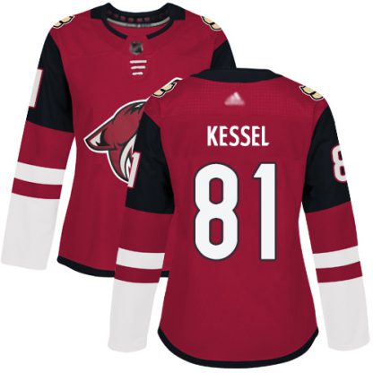 Adidas Arizona Coyotes #81 Phil Kessel Maroon Home Authentic Women's Stitched NHL Jersey