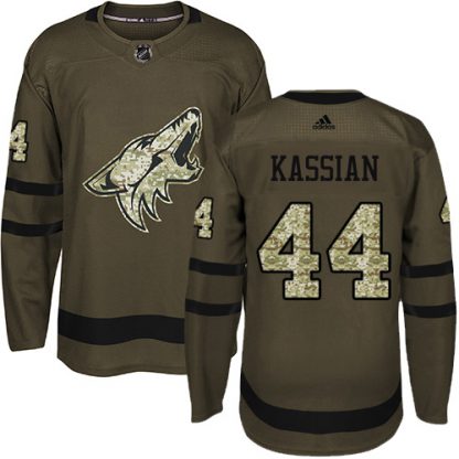 Adidas Arizona Coyotes #44 Zack Kassian Green Salute to Service Stitched Youth NHL Jersey