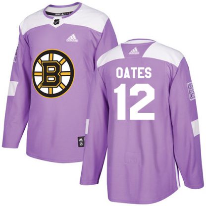 Adidas Boston Bruins #12 Adam Oates Purple Authentic Fights Cancer Stitched NHL Jersey