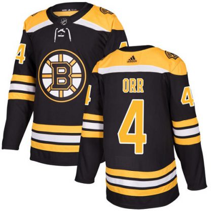 Adidas Boston Bruins #4 Bobby Orr Black Home Authentic Stitched NHL Jersey