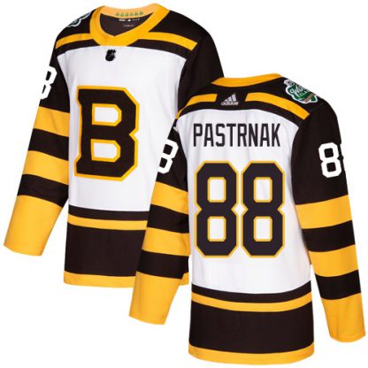 Adidas Boston Bruins #88 David Pastrnak White Authentic 2019 Winter Classic Stitched NHL Jersey