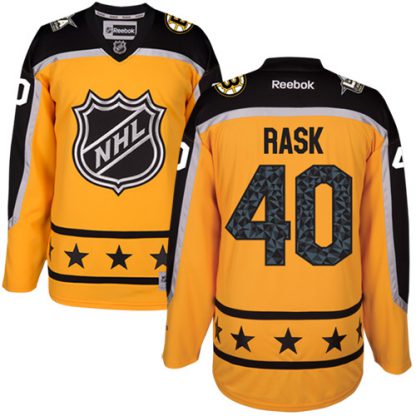 Boston Bruins #40 Tuukka Rask Yellow 2017 All-Star Atlantic Division Women's Stitched NHL Jersey