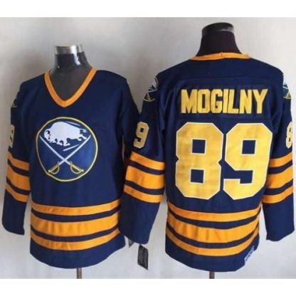 Buffalo Sabres #89 Alexander Mogilny Navy Blue CCM Throwback Stitched NHL Jersey
