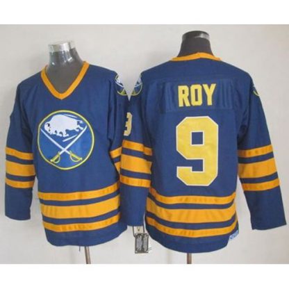 Buffalo Sabres #9 Derek Roy Navy Blue CCM Throwback Stitched NHL Jersey