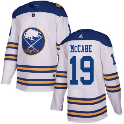 Adidas Buffalo Sabres #19 Jake McCabe White Authentic 2018 Winter Classic Stitched NHL Jersey