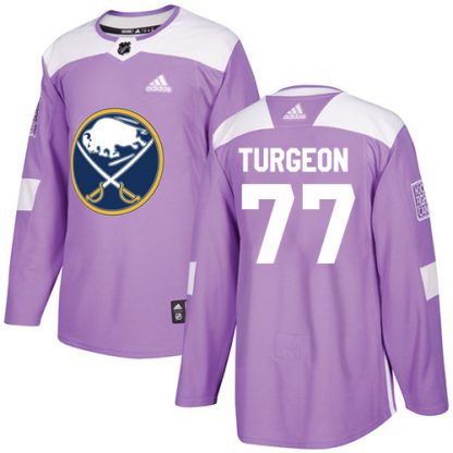 Adidas Buffalo Sabres #77 Pierre Turgeon Purple Authentic Fights Cancer Stitched NHL Jersey