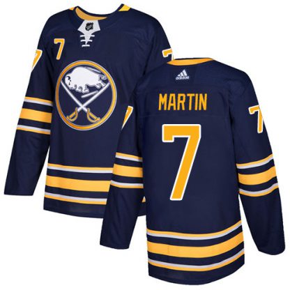 Adidas Buffalo Sabres #7 Rick Martin Navy Blue Home Authentic Stitched NHL Jersey