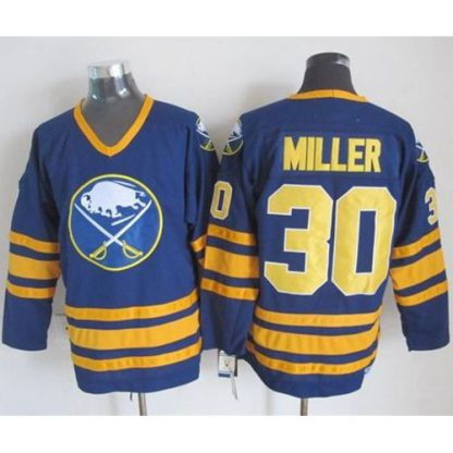 Buffalo Sabres #30 Ryan Miller Navy Blue CCM Throwback Stitched NHL Jersey