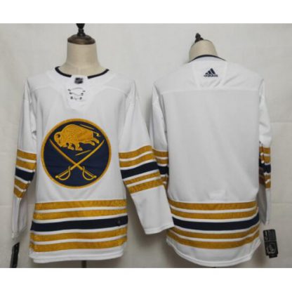 Buffalo Buffalo Sabres Blank White Unveil Golden 50th Anniversary Jersey
