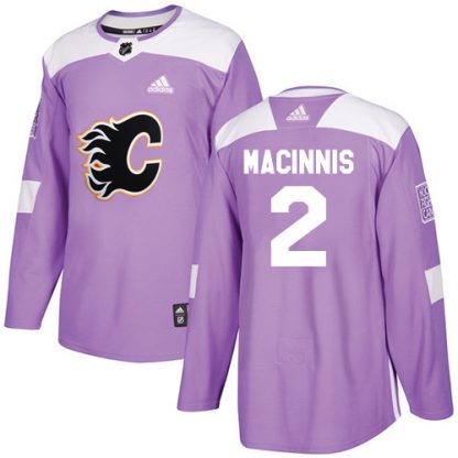 Adidas Calgary Flames #2 Al MacInnis Purple Authentic Fights Cancer Stitched NHL Jersey