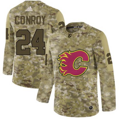 Adidas Calgary Flames #24 Craig Conroy Camo Authentic Stitched NHL Jersey