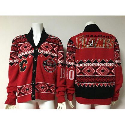 Calgary Calgary Flames Red Men's NHL Ugly Sweater