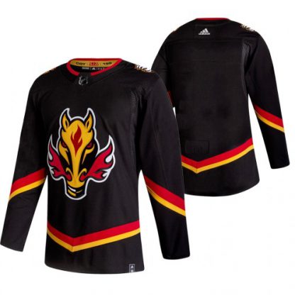 Calgary Calgary Flames Blank Black Men's Adidas 2020-21 Reverse Retro Alternate NHL Jersey