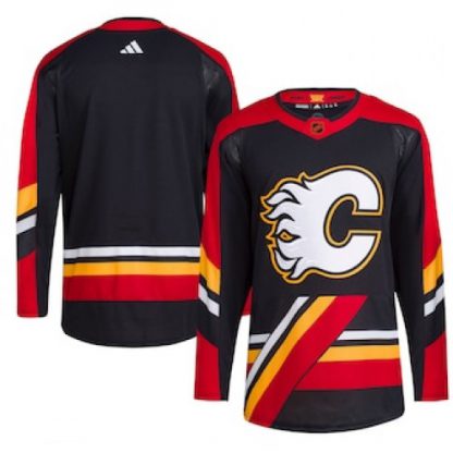 Calgary Calgary Flames Blank Men's adidas Reverse Retro 2.0 Authentic Player Jersey - Black